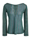 Pho® Firenze Pho Firenze Woman Top Black Size L Viscose, Cotton, Polyester, Metallic Polyester, Polyamide