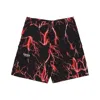 Phobia All Over Lightning Cargo Shorts Men's Shorts Black/red In Black/red