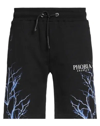 Phobia Archive Man Shorts & Bermuda Shorts Black Size Xxl Cotton