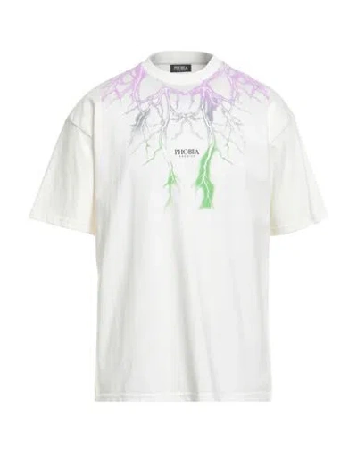 Phobia Archive Man T-shirt Off White Size S Cotton