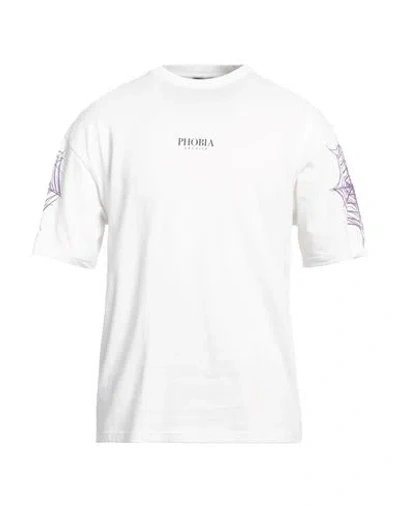 Phobia Archive Man T-shirt White Size L Cotton