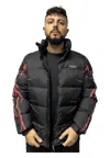Phobia Archive Men's Jacket  Red Lightning In Black