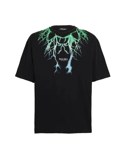 Phobia Archive T-shirt Green/lightblue Lightning