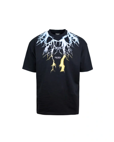 Phobia Archive T-shirt Lightning Bicolor In Black