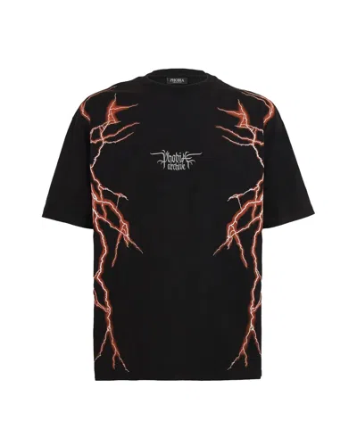 Phobia Archive T-shirt Orange Lightning