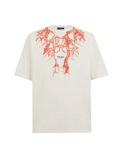 Phobia Archive T-shirt Orange Lightning