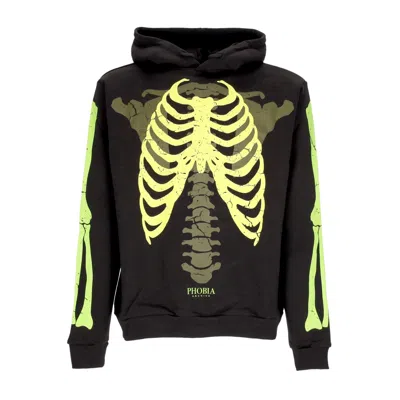 Phobia Bones Hoodie Men's Lightweight Hoodie Black/green/light Green