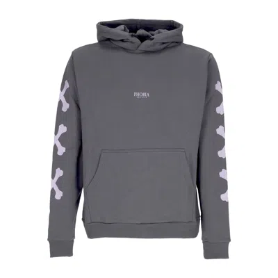 Phobia Cross Bones Hoodie Men's Lightweight Hoodie Grey/lilac
