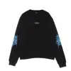 Phobia Light Blue Cobweb Print Crewneck Men's Crewneck Sweatshirt Black/light Blue In Black
