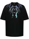 Phobia Lightning-print Cotton T-shirt In Black
