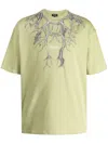 Phobia Lightning-print Cotton T-shirt In Green