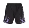 Phobia Lightning Swimwear Men's Swim Shorts Black/purple In Black