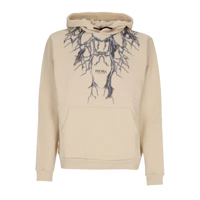 Phobia Lightweight Men's Hoodie Lightning Hoodie Beige/black