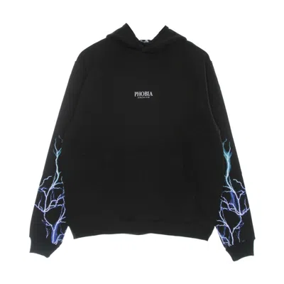 Phobia Lightweight Men's Hoodie Lightning Hoodie Black/blue/lightblue
