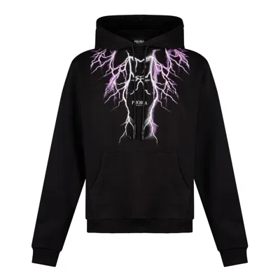 Phobia Lightweight Men's Hoodie Lightning Hoodie Black/purple/grey