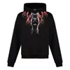 Phobia Lightweight Men's Hoodie Lightning Hoodie Black/red/grey In Black/red/grey