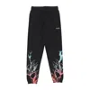 Phobia Lightweight Men's Tracksuit Pants Bicolor Lightning Print Pants Black In Black