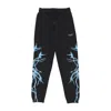 Phobia Lightweight Men's Tracksuit Pants Lateral Lightning Print Pants Black/light Blue In Black