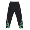 Phobia Lightweight Men's Tracksuit Pants Lightning Pants Black/green In Black/green