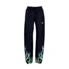 Phobia Lightweight Men's Tracksuit Pants Lightning Pants Black/green/lightblue In Black/green/lightblue