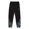 Phobia Lightweight Men's Tracksuit Pants Lightning Pants Black/lightblue In Black/lightblue
