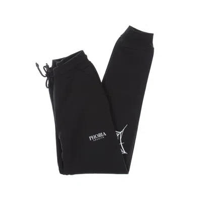 Phobia Lightweight Men's Tracksuit Pants White Cobweb Print Pant In Black/white