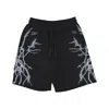 Phobia Lightweight Tracksuit Pants Men Lateral Lightning Print Shorts Black/white In Multi