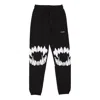 Phobia Mouth-print Cotton Track Pants In Black/white