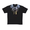 Phobia Men's Bicolor Lightning Print Tee Black T-shirt In Black