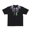 Phobia Men's Bicolor Lightning Print Tee Black T-shirt In Black