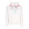 Phobia Men's Hoodie Bicolor Lightning Print Hoodie White In White