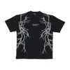 Phobia Men's Lateral Lightning Print Tee Black/white T-shirt In Black