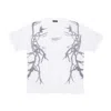 Phobia Men's Lateral Lightning Print Tee White/grey T-shirt In Gray