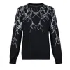 Phobia Men's Lightning Jumper Sweater Black/white In Black/white