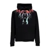 Phobia Men's Lightweight Hooded Sweatshirt Bicolor Lightning Print Hoodie Black In Black
