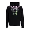 Phobia Men's Lightweight Hooded Sweatshirt Bicolor Lightning Print Hoodie Black In Black