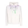 Phobia Men's Lightweight Hooded Sweatshirt Bicolor Lightning Print Hoodie White In White