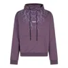 Phobia Men's Lightweight Hooded Sweatshirt Embroidery Lightning Hoodie In Purple