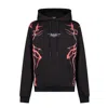Phobia Men's Lightweight Hooded Sweatshirt New Lightning Hoodie Black/red In Black/red