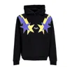 Phobia Men's Lightweight Hooded Sweatshirt Starry Lightning Hoodie Black/yellow/purple In Black/yellow/purple