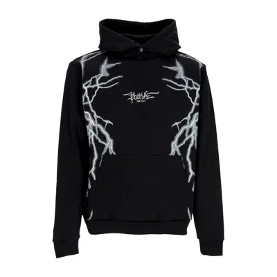 Phobia Men's Lightweight Hoodie Lateral Lightning Print Hoodie Black/white