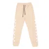 Phobia Men's Lightweight Tracksuit Pants Cross Bones Pants Beige/white In Beige/white