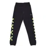 Phobia Men's Lightweight Tracksuit Pants Cross Bones Pants Black/green In Black/green