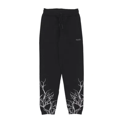 Phobia Men's Lightweight Tracksuit Pants Embroidery Lightning Pants Black/grey