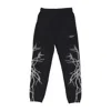Phobia Lightweight Tracksuit Pants Men Lateral Lightning Print Pants Black/white In Black