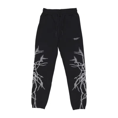 Phobia Lightweight Tracksuit Pants Men Lateral Lightning Print Pants Black/white