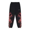 Phobia Men's Lightweight Tracksuit Pants New Lightning Pant Black/red In Black