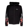 Phobia Men's Lightweight Zip Hoodie Lightning Zip Hoodie Black/red/grey In Black/red/grey