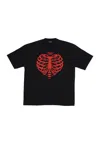Phobia Men's Rib Heart Tee Black In Black