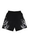Phobia Men's Shorts Reflective Lightning Shorts Black In Black